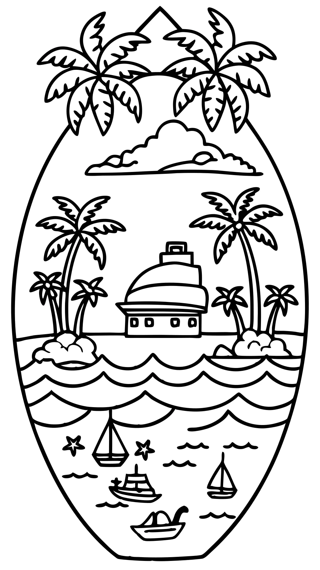 island coloring pages